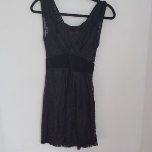 Jack by BB Dakota Womens Sheer Velvet Lace Overlay Mini Dress Sz 4 Whimsigoth